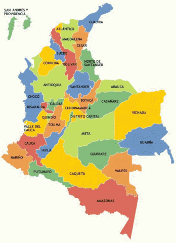 Mapa Colombia